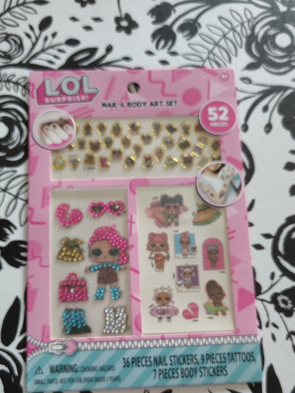 3/$15🆕L.O.L. Surprise! 52 PC Nail Stickers, Tattoos& Body Art Pack